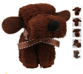 Toalha em forma de cachorro
